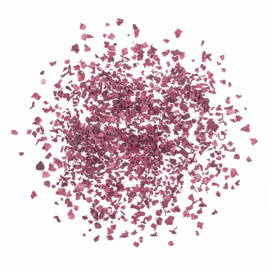 Rote Beete Flakes 10 g – Natürliches Ergänzungsfutter für Garnelen, Schnecken & Zierfische