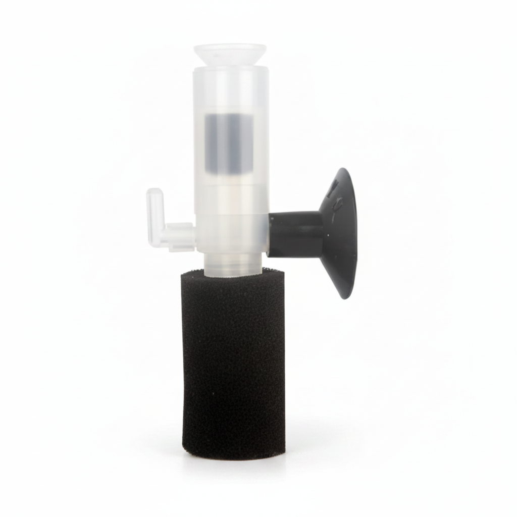 Mini Aquarium Schwammfilter, Ultra-Leiser Pneumatischer Innenfilter für Kleine Aquarien