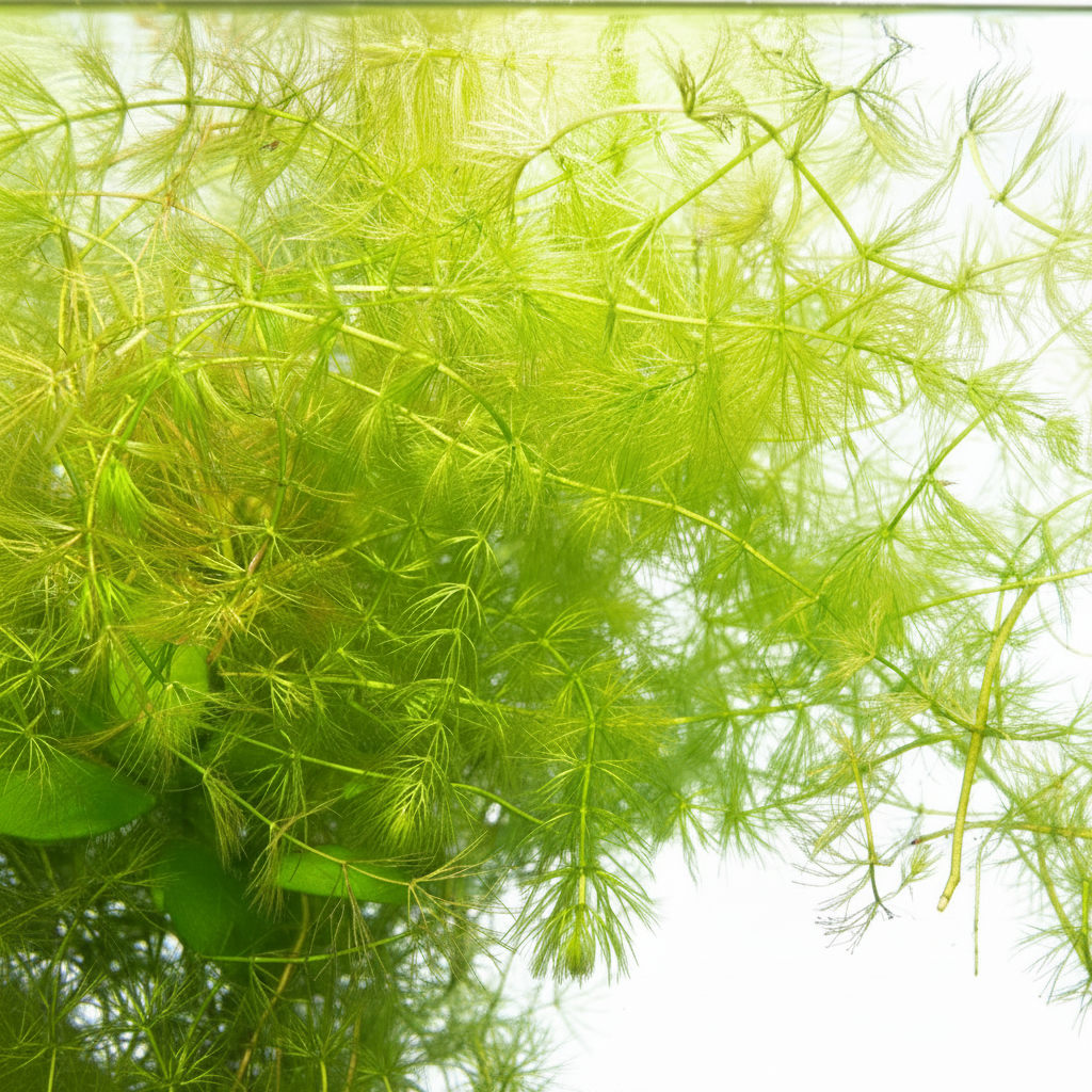 Hornkraut (Hornblatt) – Ceratophyllum demersum | Schnellwachsende Sauerstoffpflanze für Aquarium, Garnelenbecken & Teich