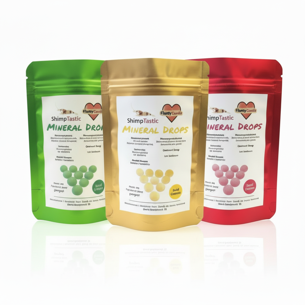 Mineral-Drops Mix – 30 Stück für Garnelen, Schnecken & Krebse