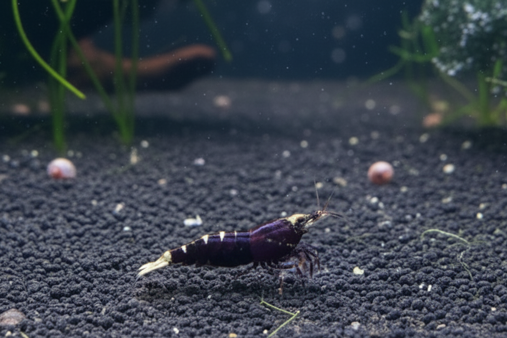 Purple Metallic Garnelen
