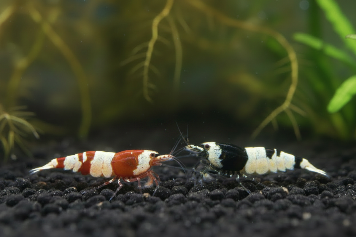 Red Bee /  Black Bee Mix 10 St - Caridina