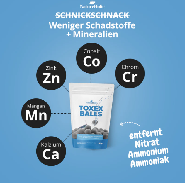 NatureHolic ToxEx Balls - Wasseraufbereiter - 60g