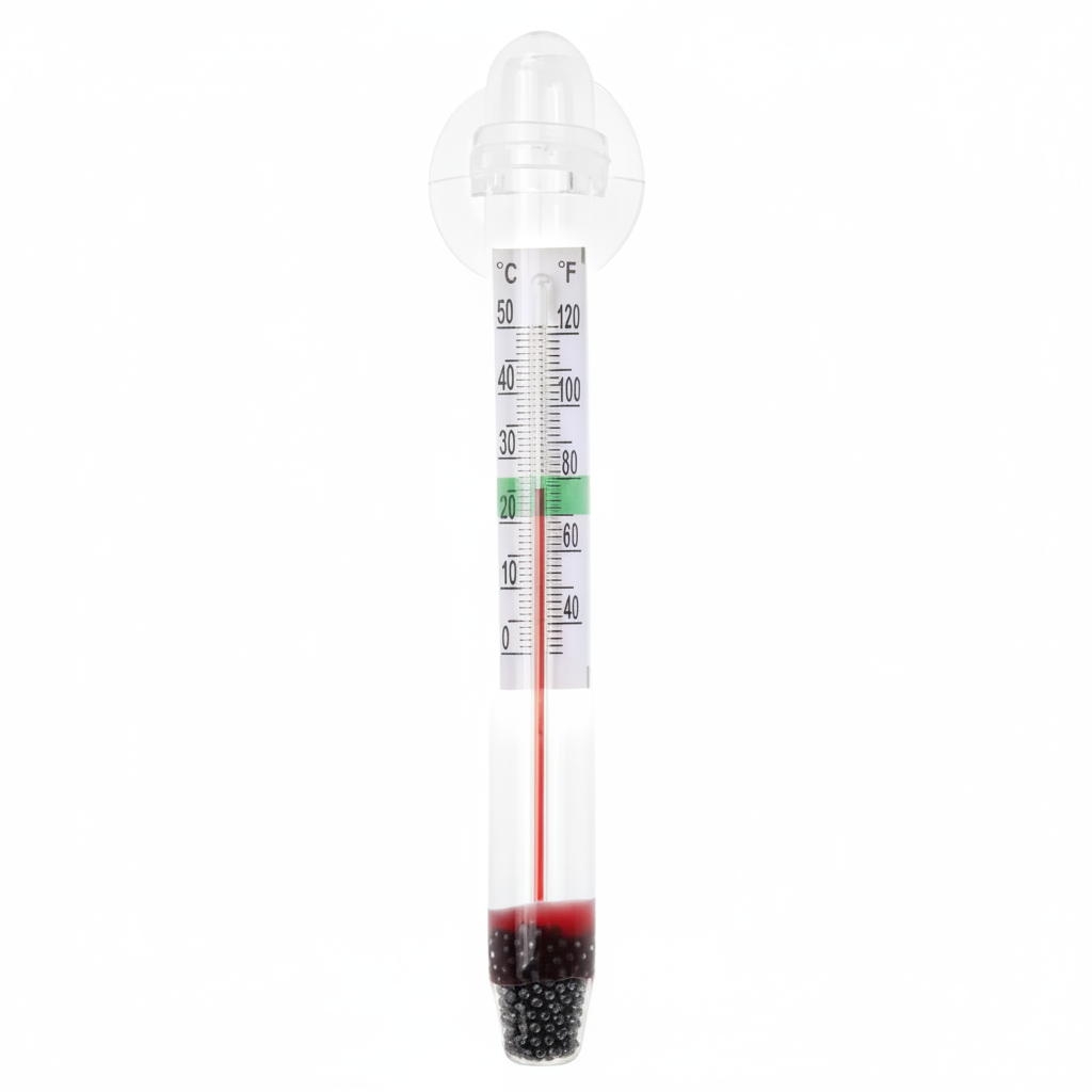 Glas Thermometer mit Sauger für Aquarium