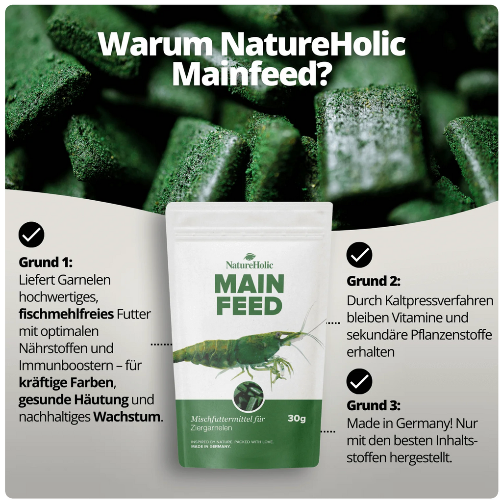NatureHolic - Mainfeed Garnelenfutter - 30g