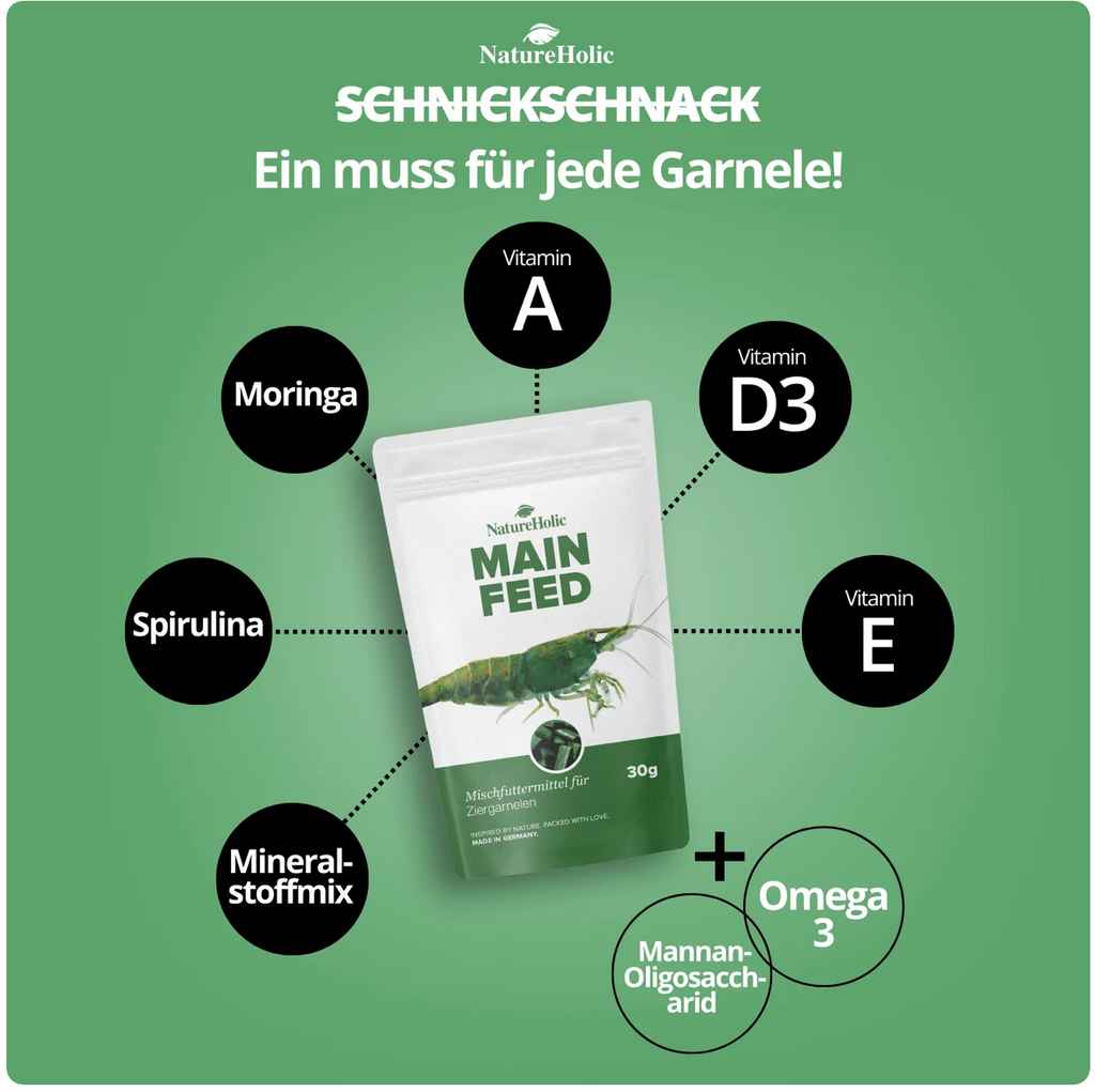 NatureHolic - Mainfeed Garnelenfutter - 30g