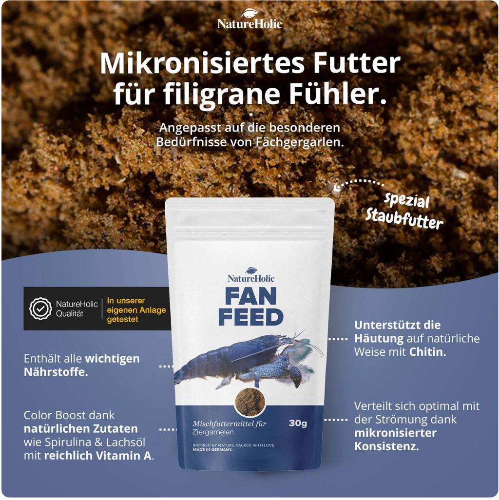 Fächerfeed - Fächergarnelenfutter - 30g - Fanfeed