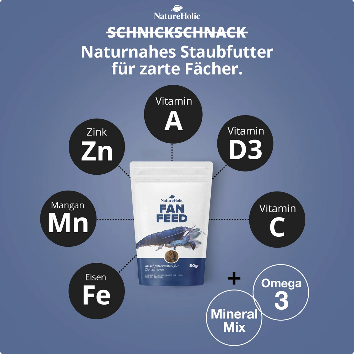 Fächerfeed - Fächergarnelenfutter - 30g - Fanfeed