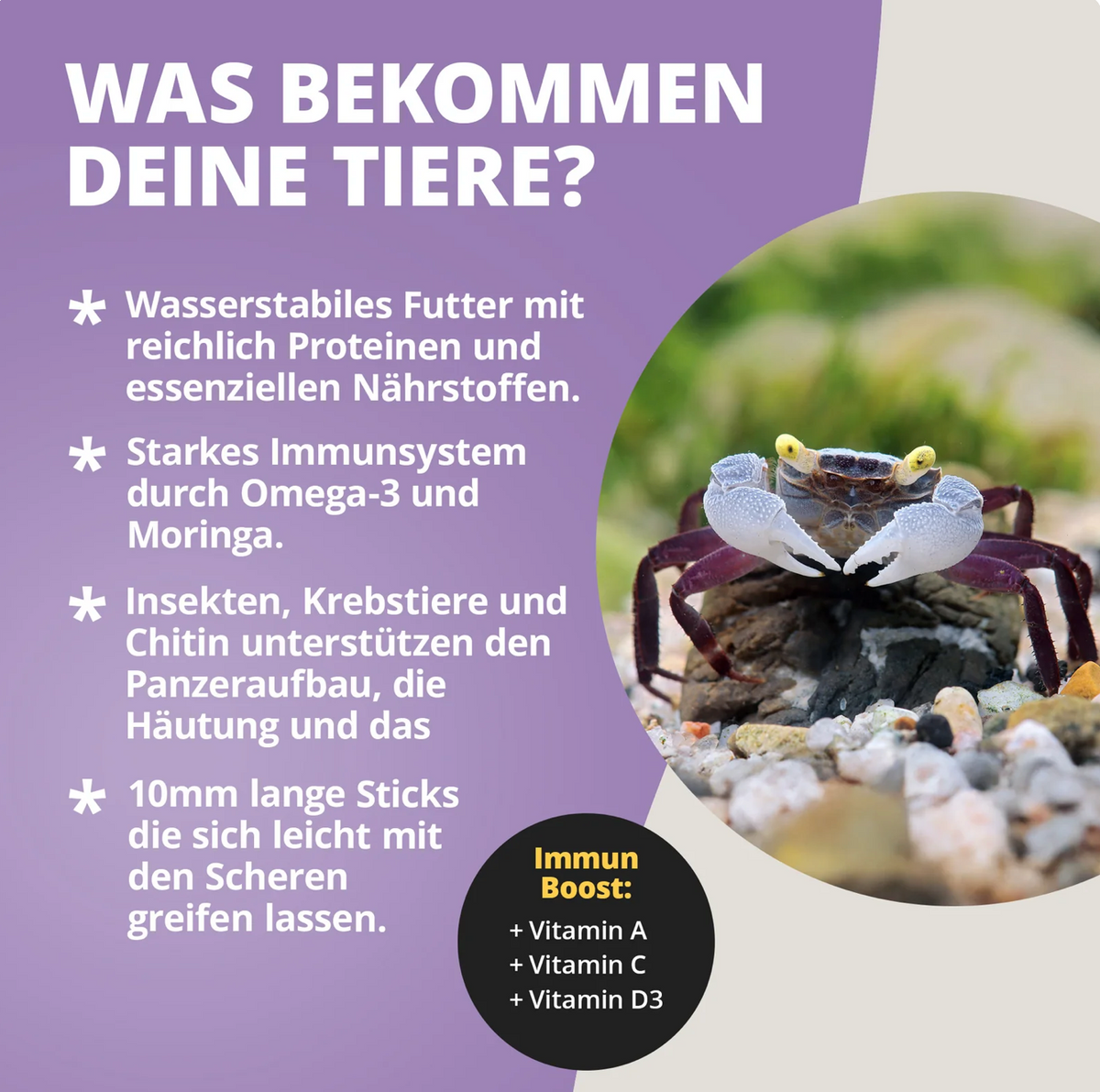 Krabbenfeed - Krabbenfutter - 30g - Crabfeed