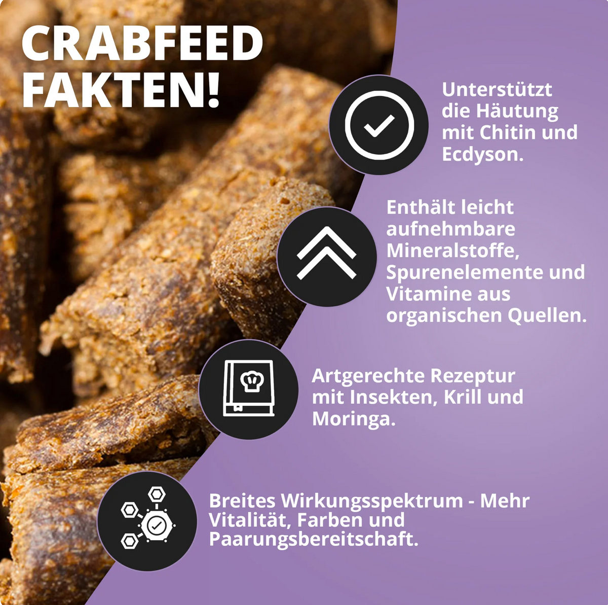 Krabbenfeed - Krabbenfutter - 30g - Crabfeed