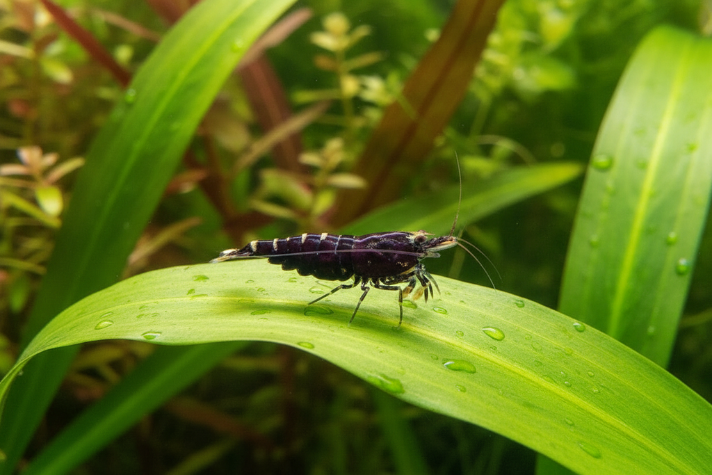 Purple Metallic Garnelen