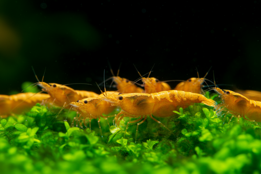 Neocaridina davidi - Zwerggarnele "Yellow golden Top"
